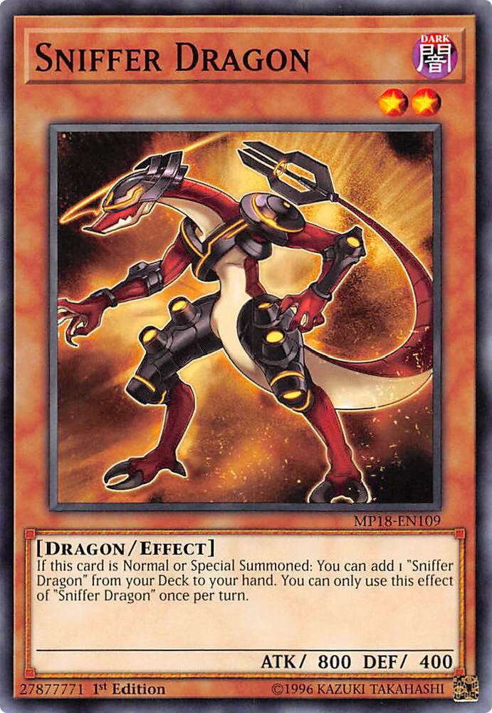 Sniffer Dragon MP18-EN109 card from 2018 Mega-Tins Mega Pack
