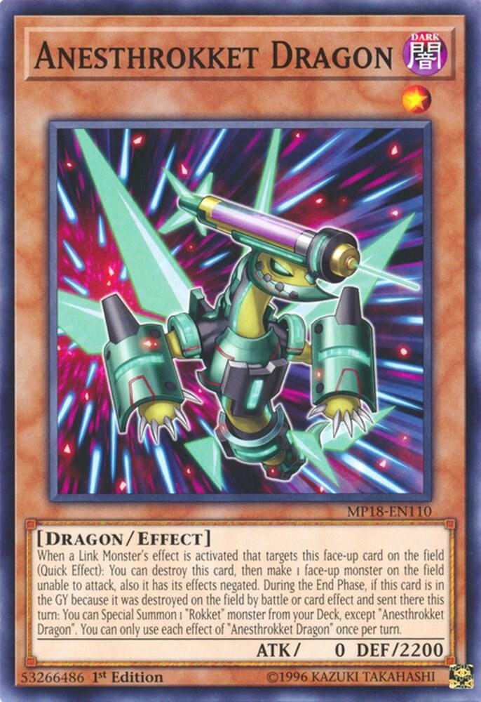Anesthrokket Dragon MP18-EN110 card from 2018 Mega-Tins Mega Pack
