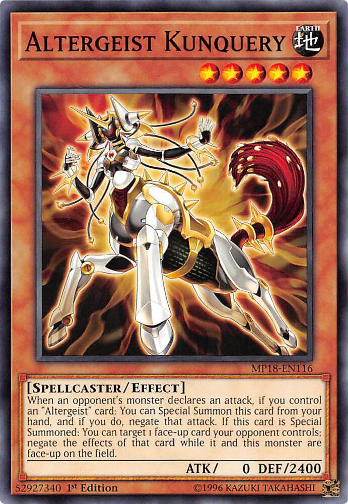 Altergeist Kunquery MP18-EN116 card from 2018 Mega-Tins Mega Pack