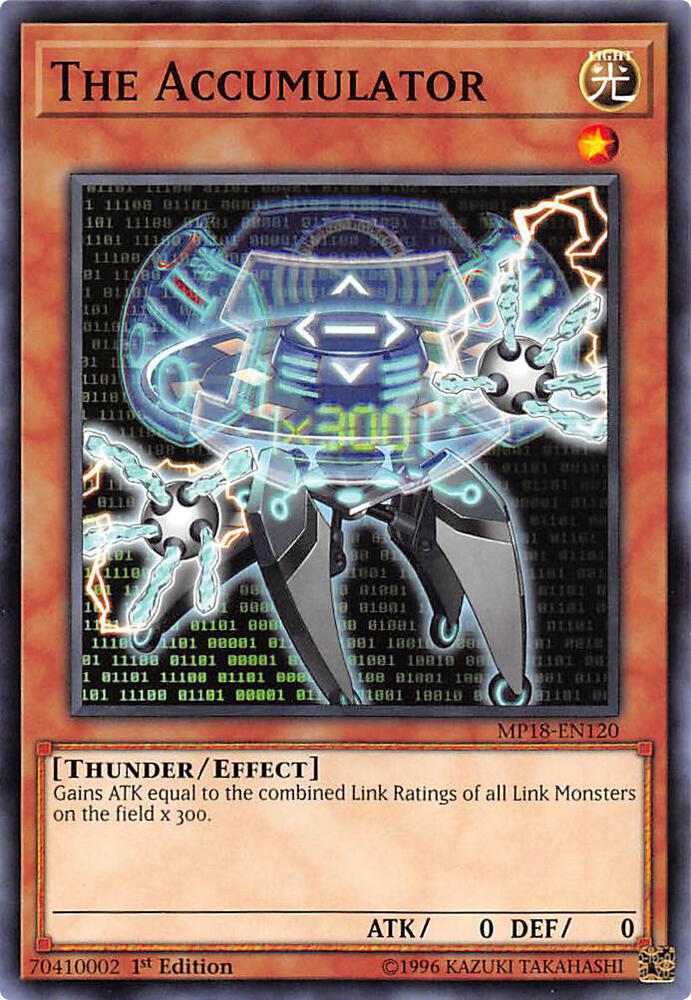 The Accumulator MP18-EN120 card from 2018 Mega-Tins Mega Pack
