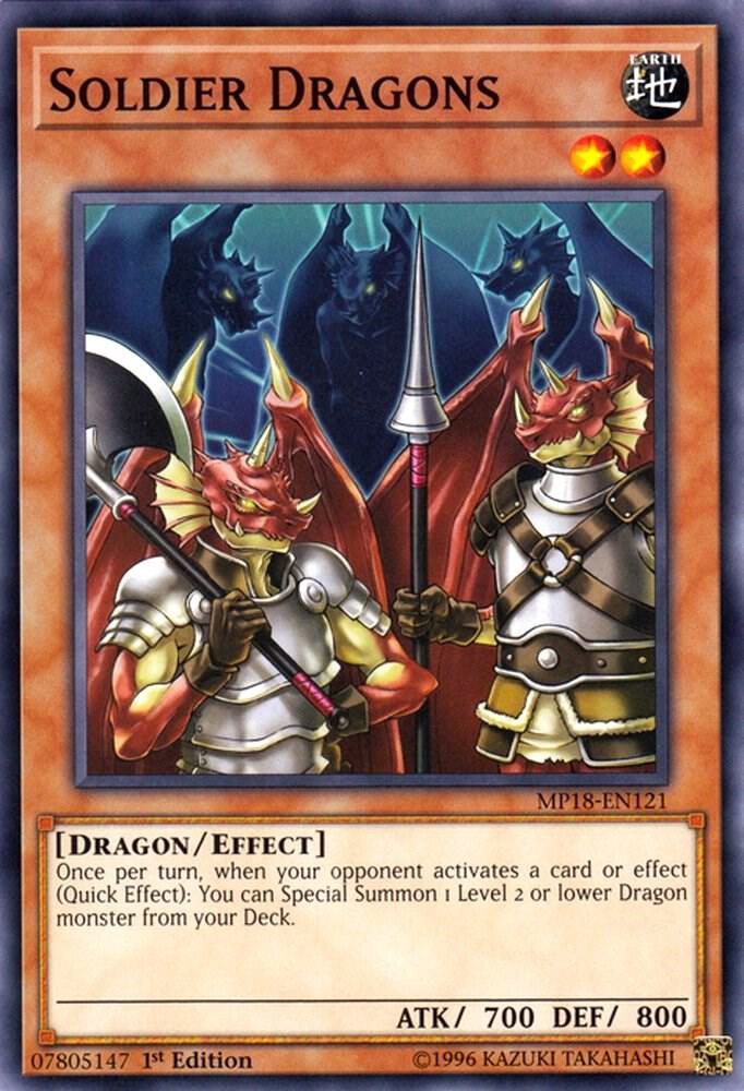 Soldier Dragons MP18-EN121 card from 2018 Mega-Tins Mega Pack