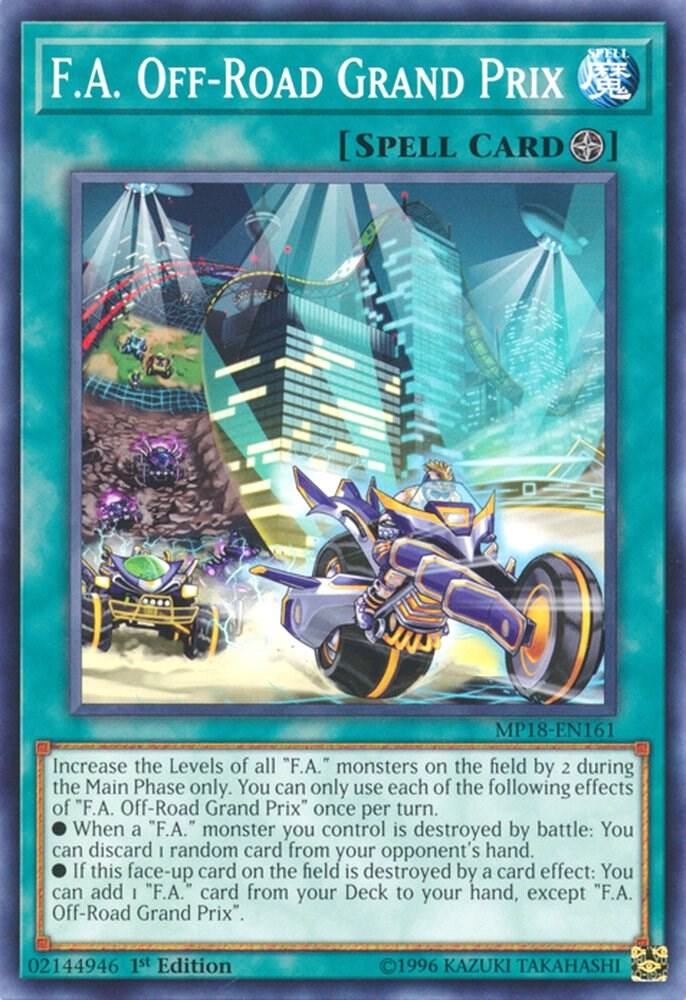 F.A. Off-Road Grand Prix MP18-EN161 card from 2018 Mega-Tins Mega Pack