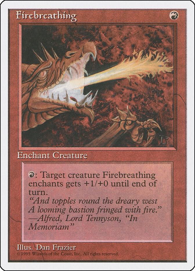 Firebreathing card from Fourth Edition