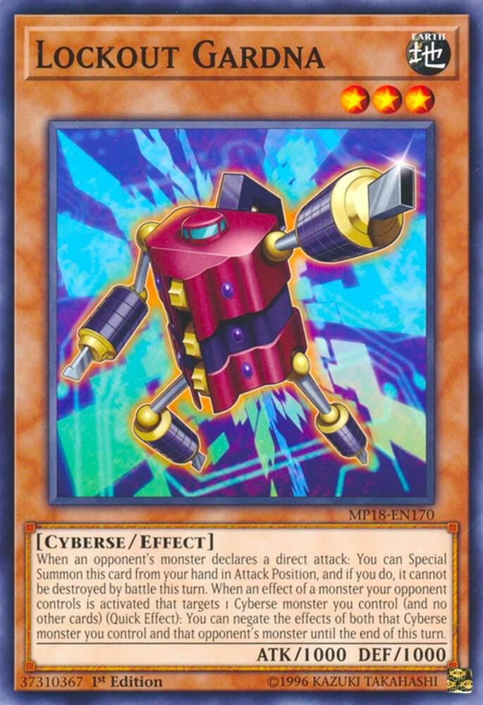 Lockout Gardna MP18-EN170 card from 2018 Mega-Tins Mega Pack