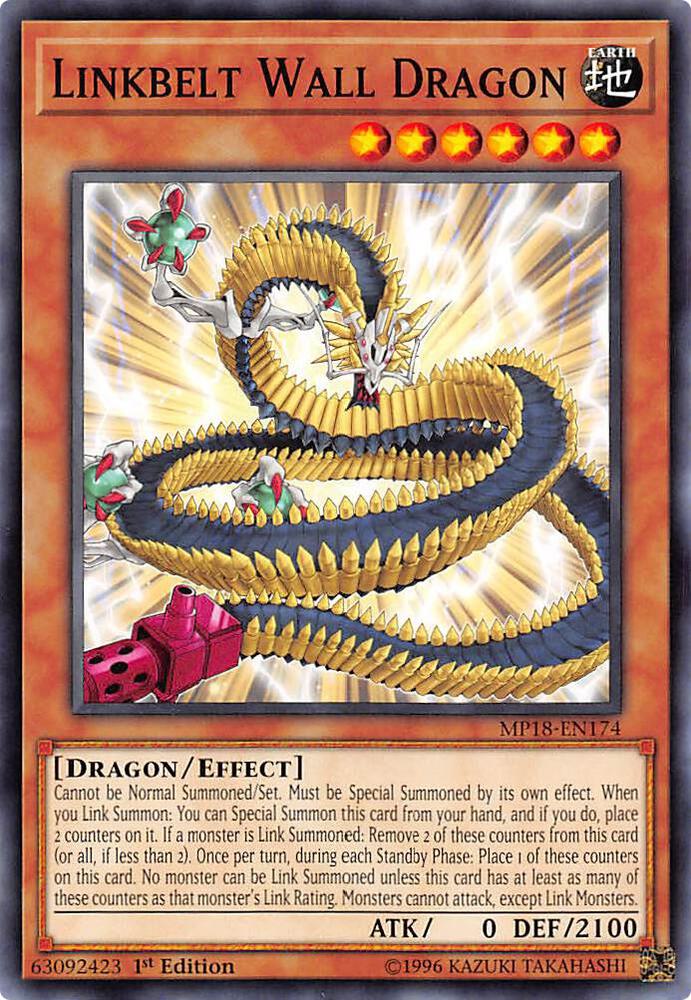 Linkbelt Wall Dragon MP18-EN174 card from 2018 Mega-Tins Mega Pack