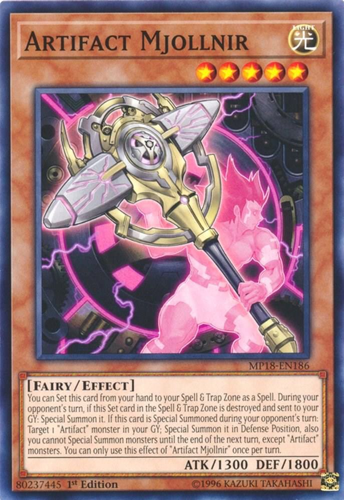 Artifact Mjollnir MP18-EN186 card from 2018 Mega-Tins Mega Pack