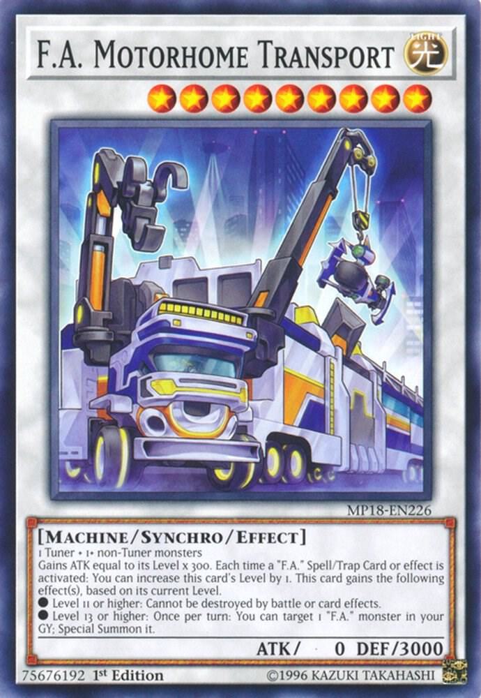 F.A. Motorhome Transport MP18-EN226 card from 2018 Mega-Tins Mega Pack