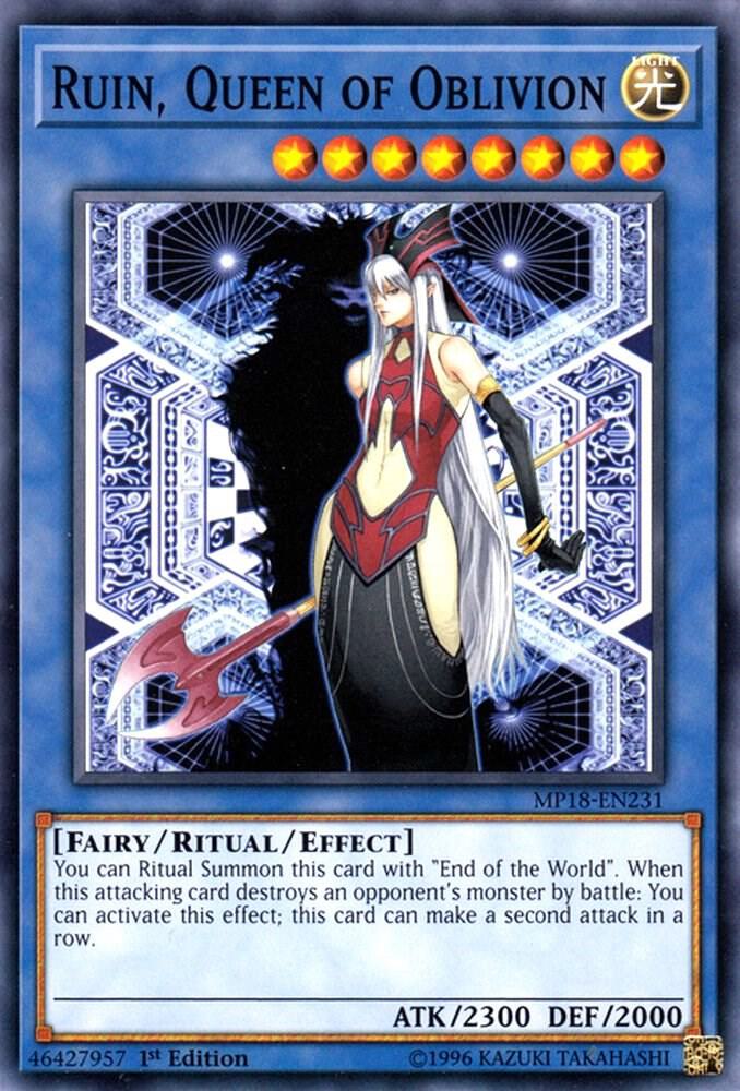 Ruin, Queen of Oblivion MP18-EN231 card from 2018 Mega-Tins Mega Pack