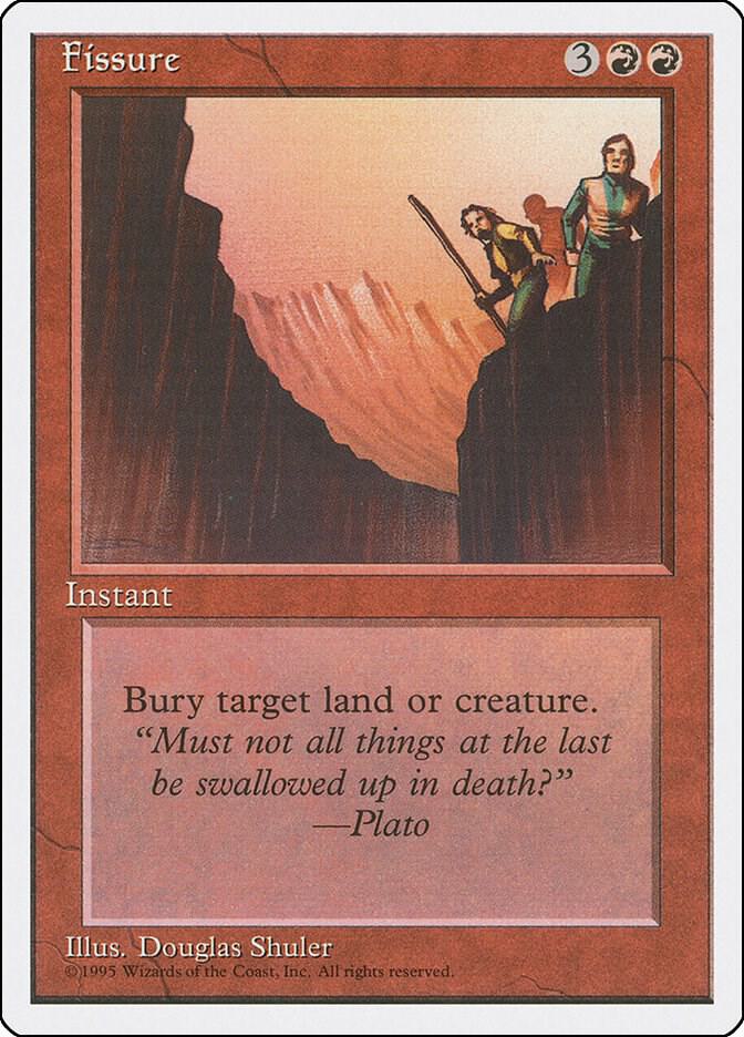 Fissure card from Fourth Edition