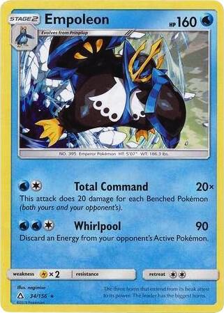 Empoleon - 34/156 (Cracked Ice Holo) 034/156 card from Deck Exclusives