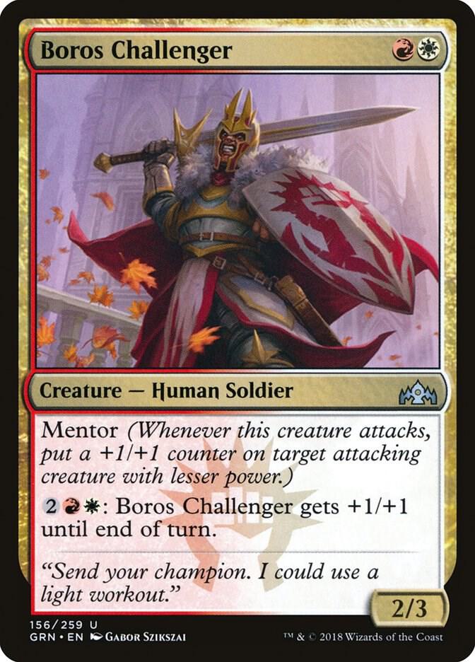 Boros Challenger 156 card from Guilds of Ravnica