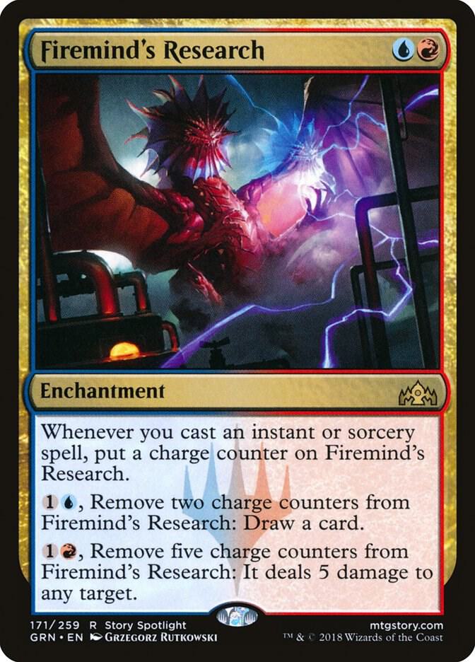 Firemind's Research 171 card from Guilds of Ravnica