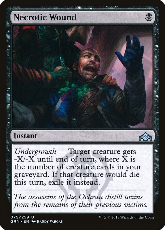Necrotic Wound 79 card from Guilds of Ravnica