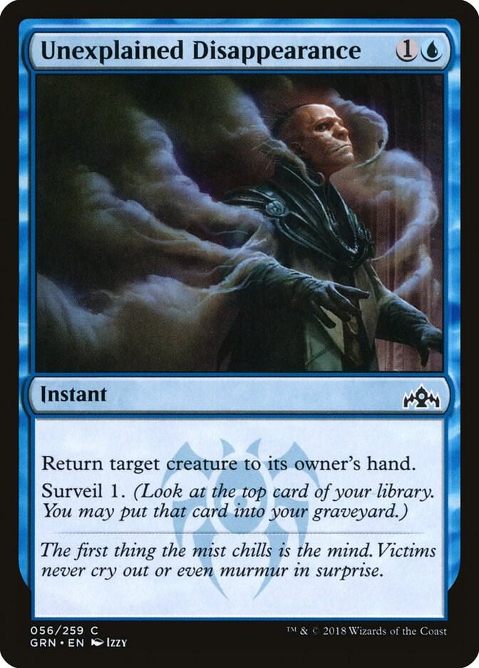 Unexplained Disappearance 56 card from Guilds of Ravnica