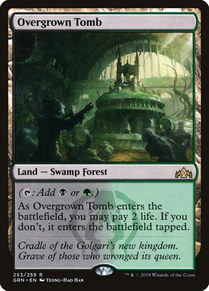 Overgrown Tomb 253 card from Guilds of Ravnica