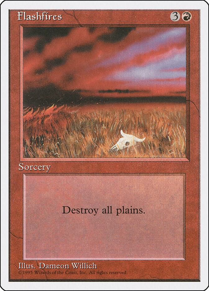 Flashfires card from Fourth Edition