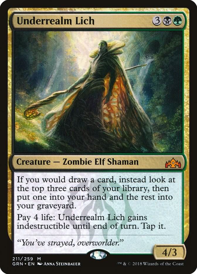 Underrealm Lich 211 card from Guilds of Ravnica