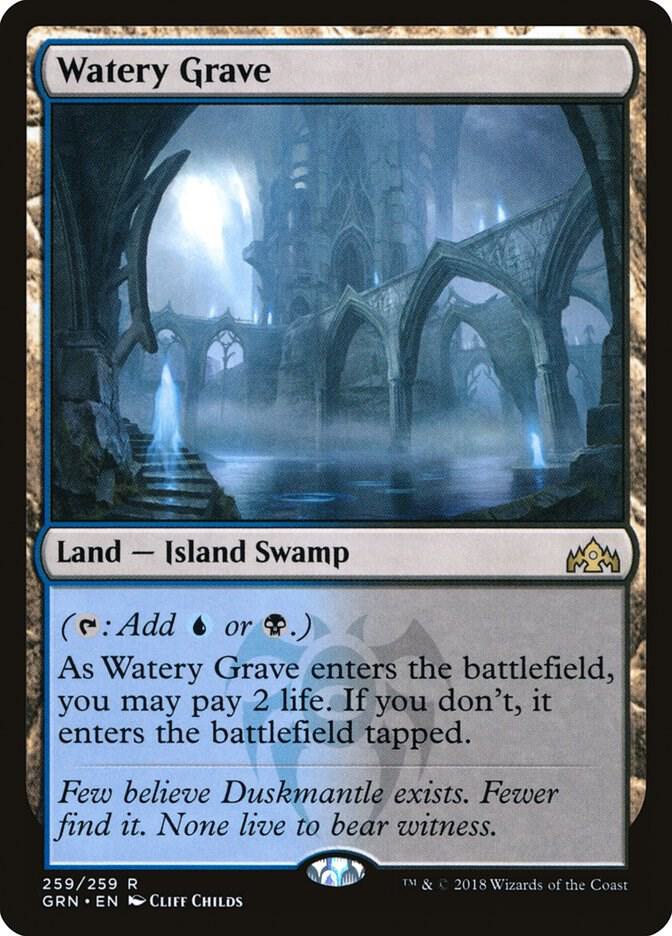Watery Grave 259 card from Guilds of Ravnica