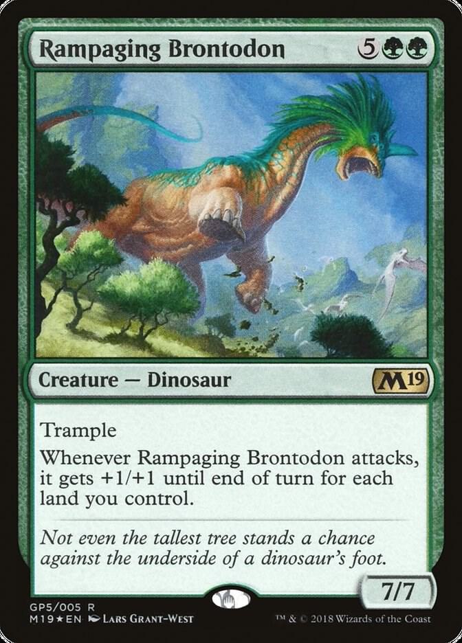 Rampaging Brontodon (2018 Gift Pack) GP5 card from Gift Boxes and Promos