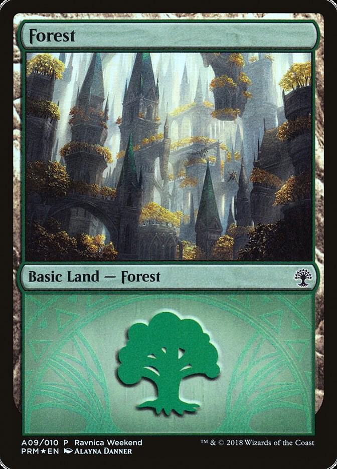 Forest - Selesnya (A09) 9 card from Launch Party & Release Event Promos