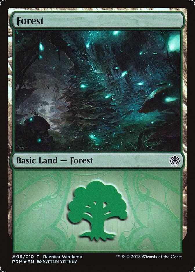 Forest - Golgari (A06) 6 card from Launch Party & Release Event Promos