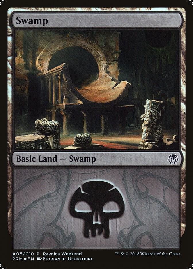Swamp - Golgari (A05) 5 card from Launch Party & Release Event Promos