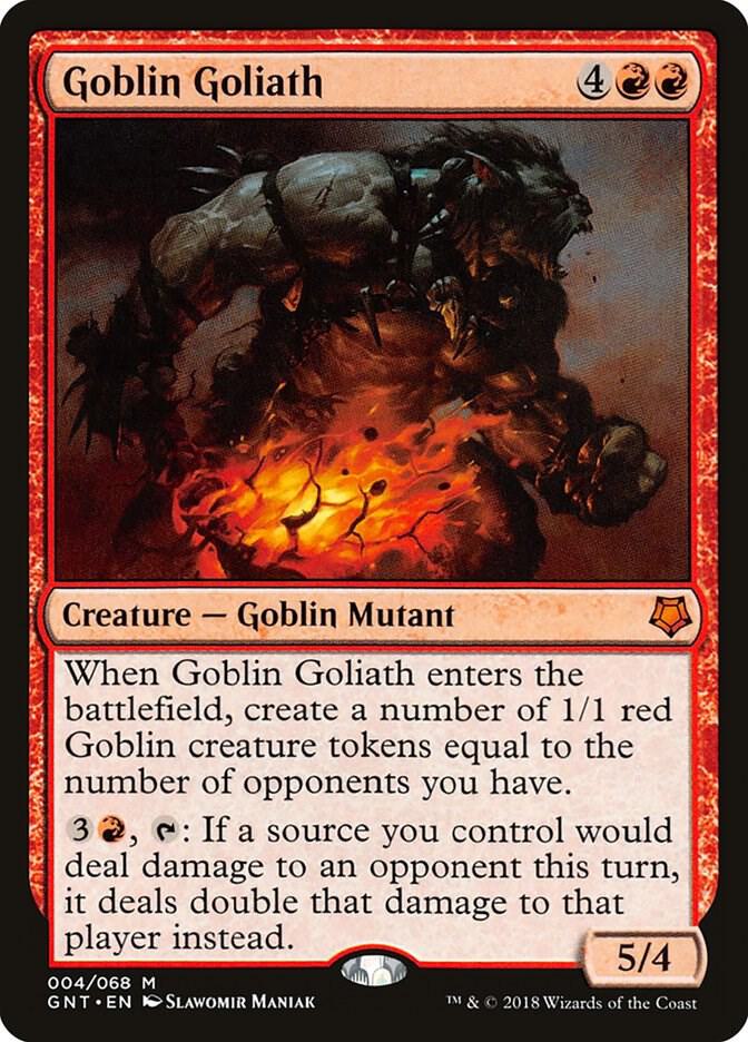 Goblin Goliath 4 card from Magic Game Night