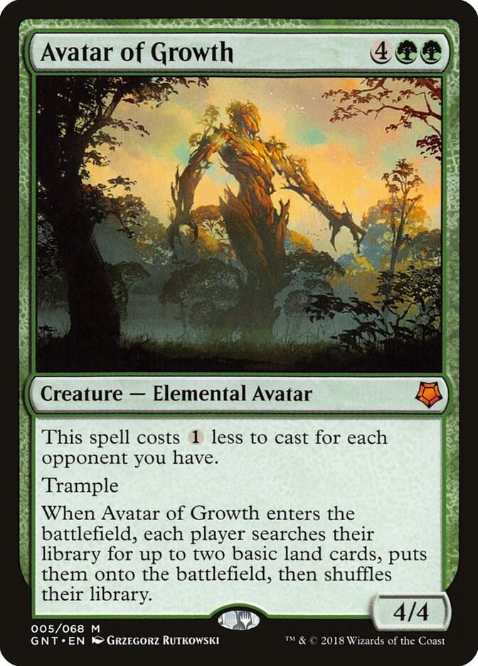 Avatar of Growth 5 card from Magic Game Night