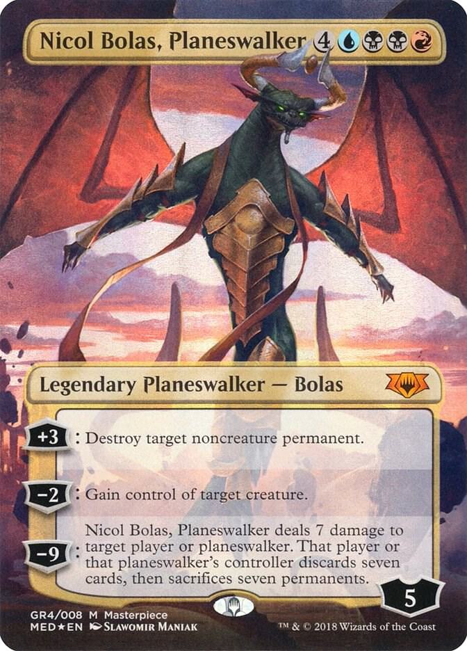 Nicol Bolas, Planeswalker GR4 card from Mythic Edition: Guilds of Ravnica