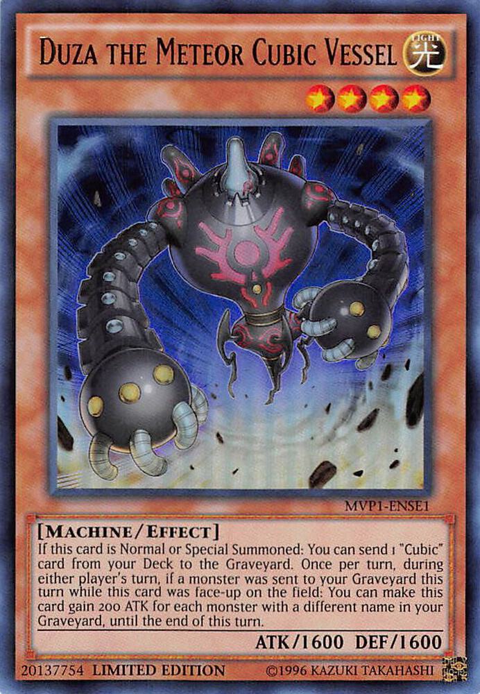 Duza the Meteor Cubic Vessel MVP1-ENSE1 card from The Dark Side of Dimensions Movie Pack: Special Edition