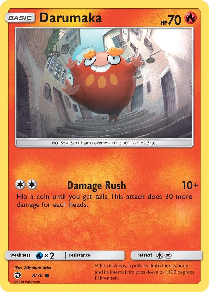 Darumaka 8/70 card from Dragon Majesty