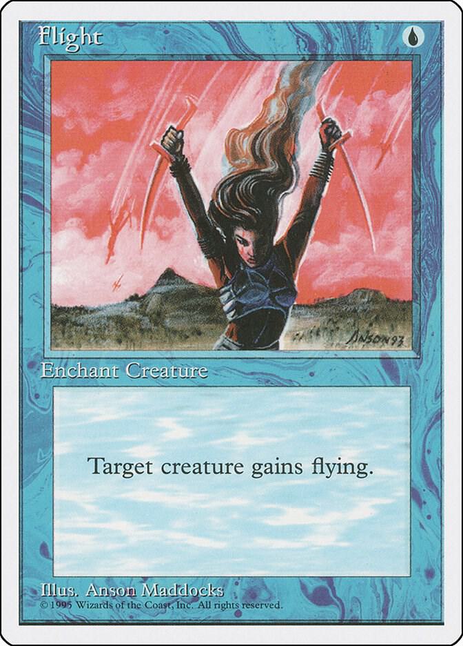 Flight card from Fourth Edition