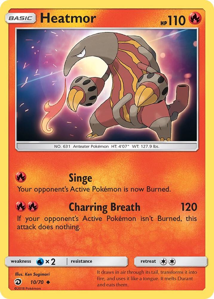 Heatmor 10/70 card from Dragon Majesty