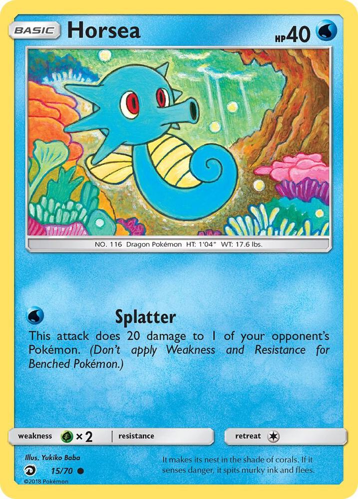 Horsea (15) 15/70 card from Dragon Majesty