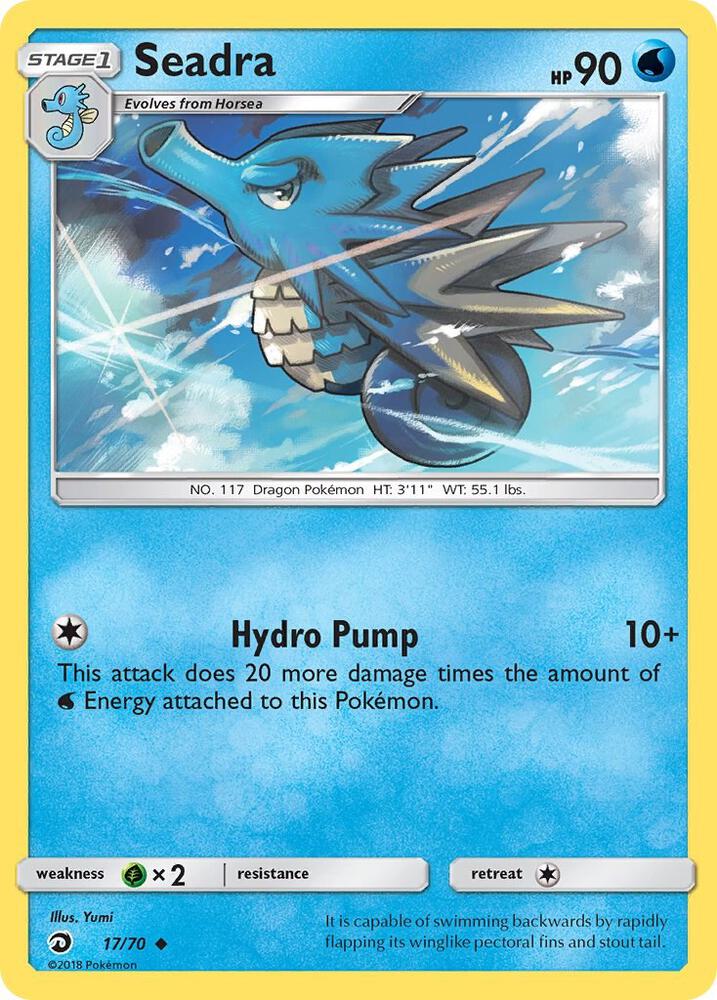 Seadra 17/70 card from Dragon Majesty