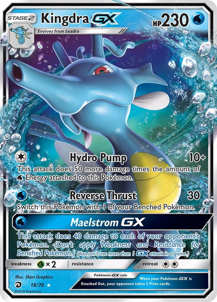 Kingdra GX 18/70 card from Dragon Majesty