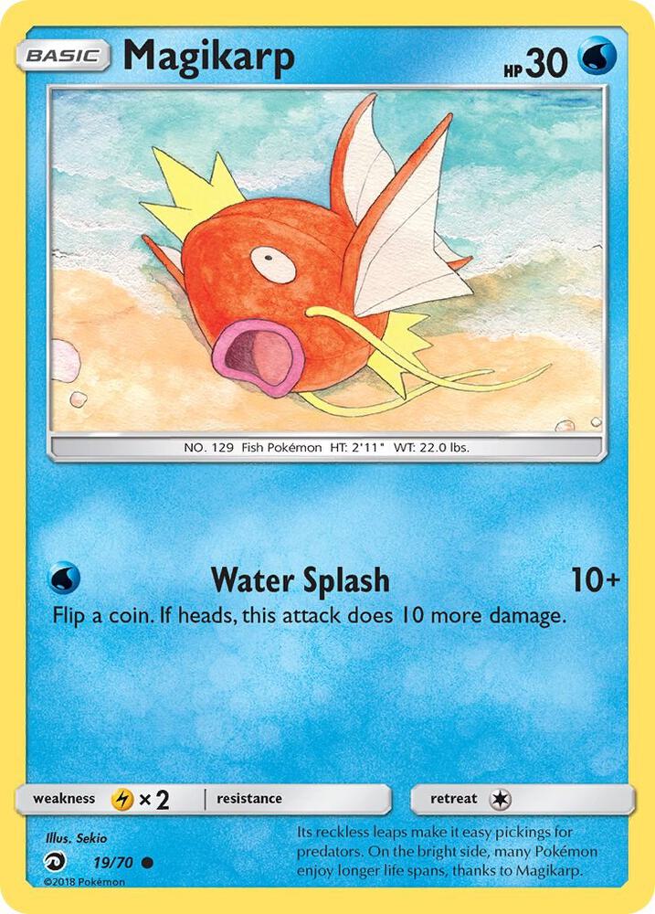 Magikarp 19/70 card from Dragon Majesty