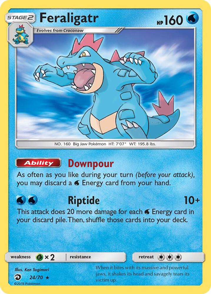 Feraligatr 24/70 card from Dragon Majesty