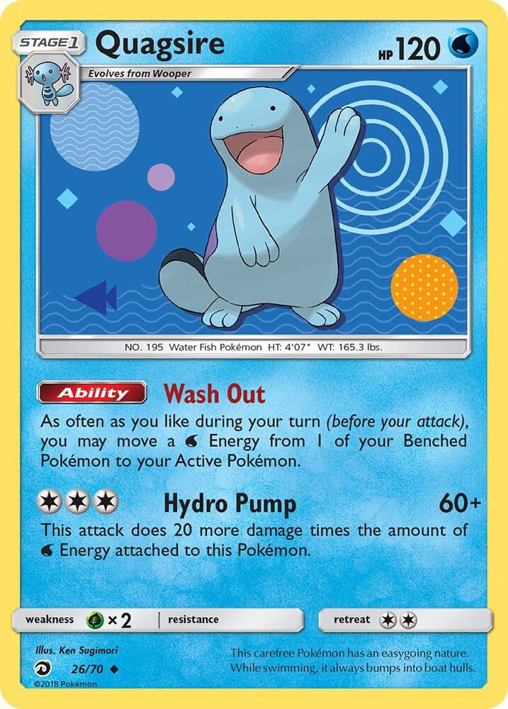 Quagsire 26/70 card from Dragon Majesty