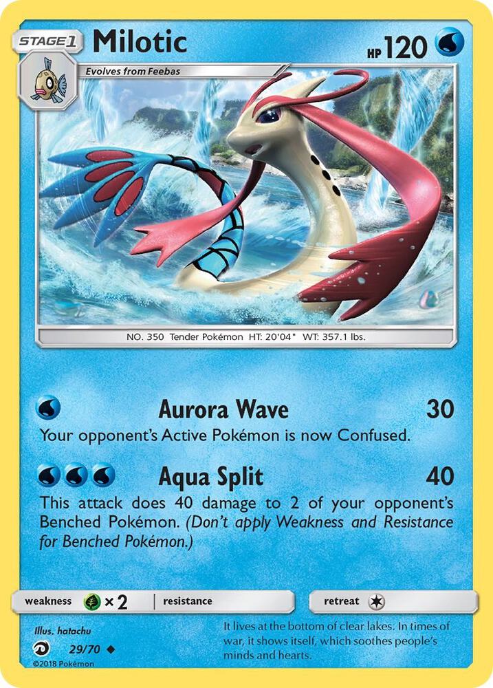 Milotic 29/70 card from Dragon Majesty