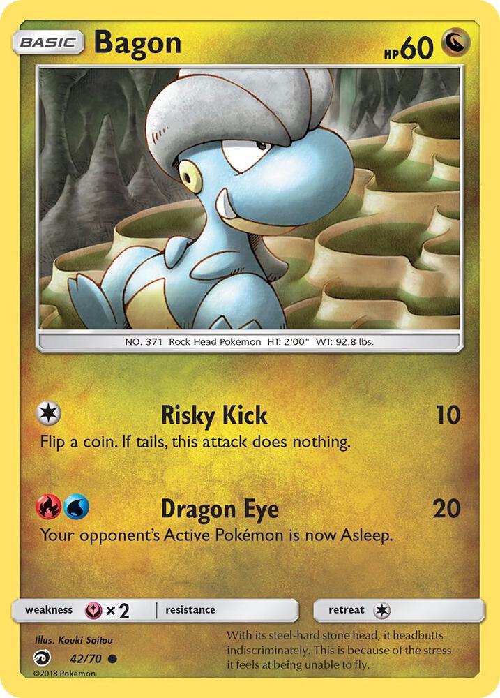 Bagon 42/70 card from Dragon Majesty