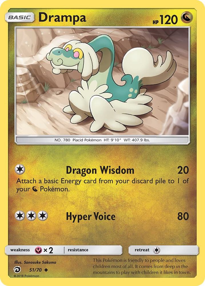 Drampa 51/70 card from Dragon Majesty
