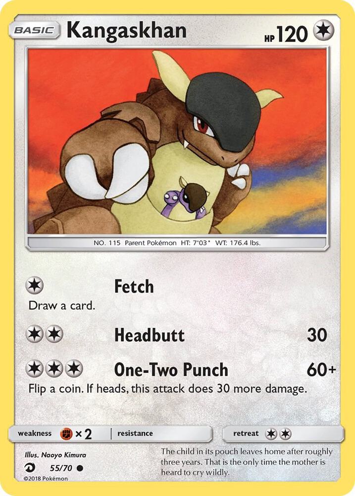 Kangaskhan 55/70 card from Dragon Majesty