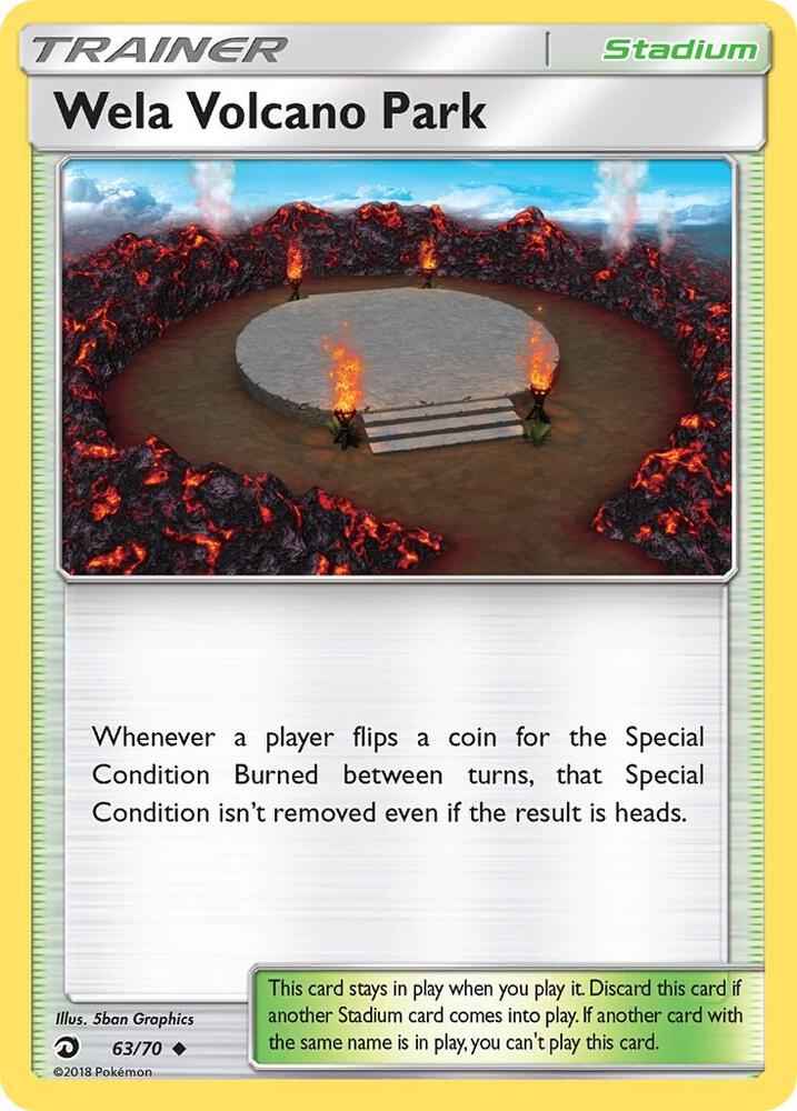 Wela Volcano Park 63/70 card from Dragon Majesty