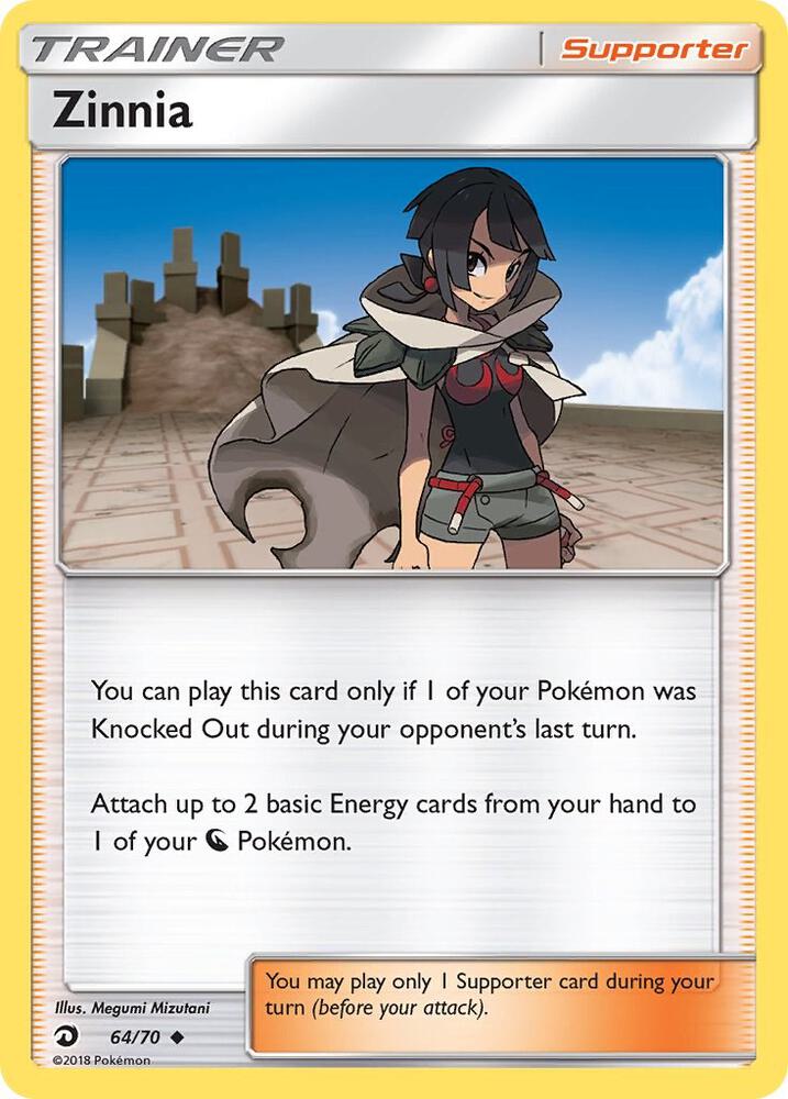 Zinnia 64/70 card from Dragon Majesty