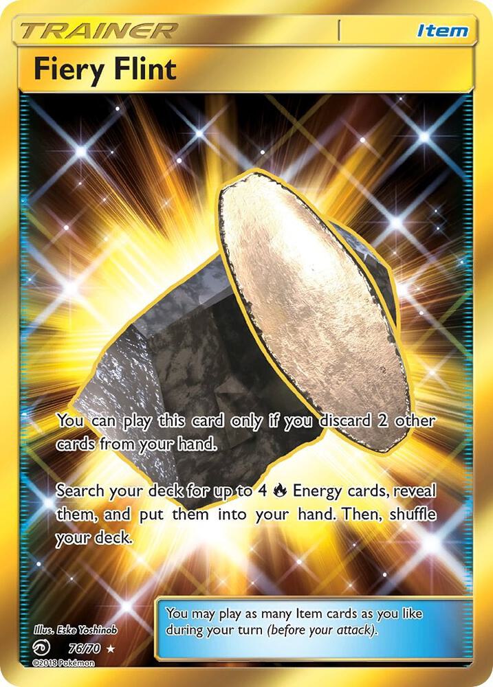 Fiery Flint (Secret) 76/70 card from Dragon Majesty