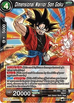 Dimensional Warrior Son Goku SD7-02 card from Miraculous Revival
