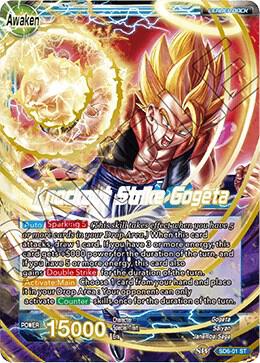 Gogeta // Knockout Strike Gogeta SD6-01 card from Miraculous Revival