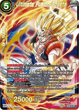Ultimate Fusion Gogeta SD6-04 card from Miraculous Revival