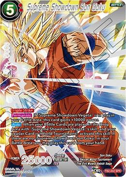 Supreme Showdown Son Goku (SPR) TB2-002 card from World Martial Arts Tournament